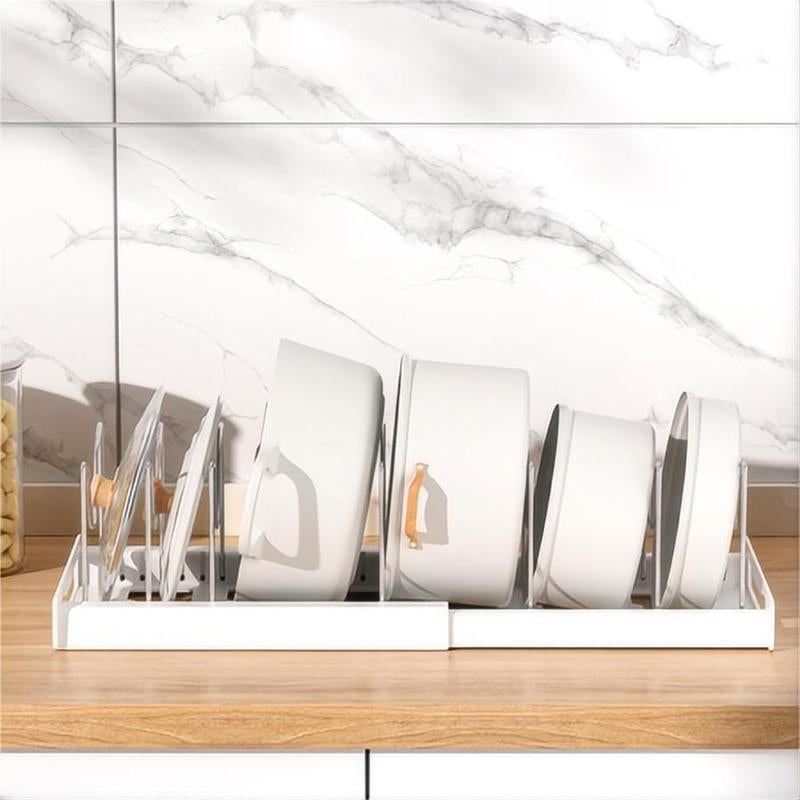 Kitchen Pot Storage Rack, Adjustable Kitchen Pot Lid Storage Rack, Summer Essentials Multifunctional Kitchen Storage Organizer, Farmhouse Summer for Gift, 2024 Kitchen Gadgets