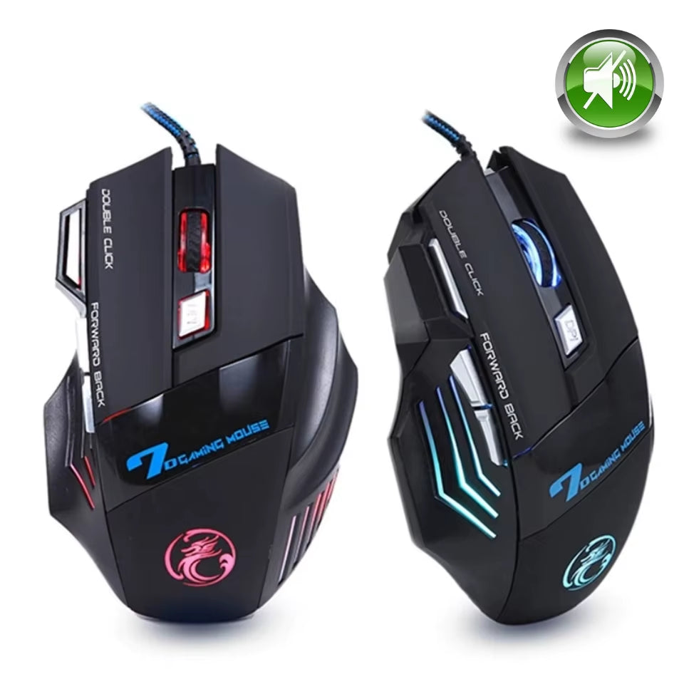 Ergonomic Gaming Mouse with RGB Backlighting - Wired 