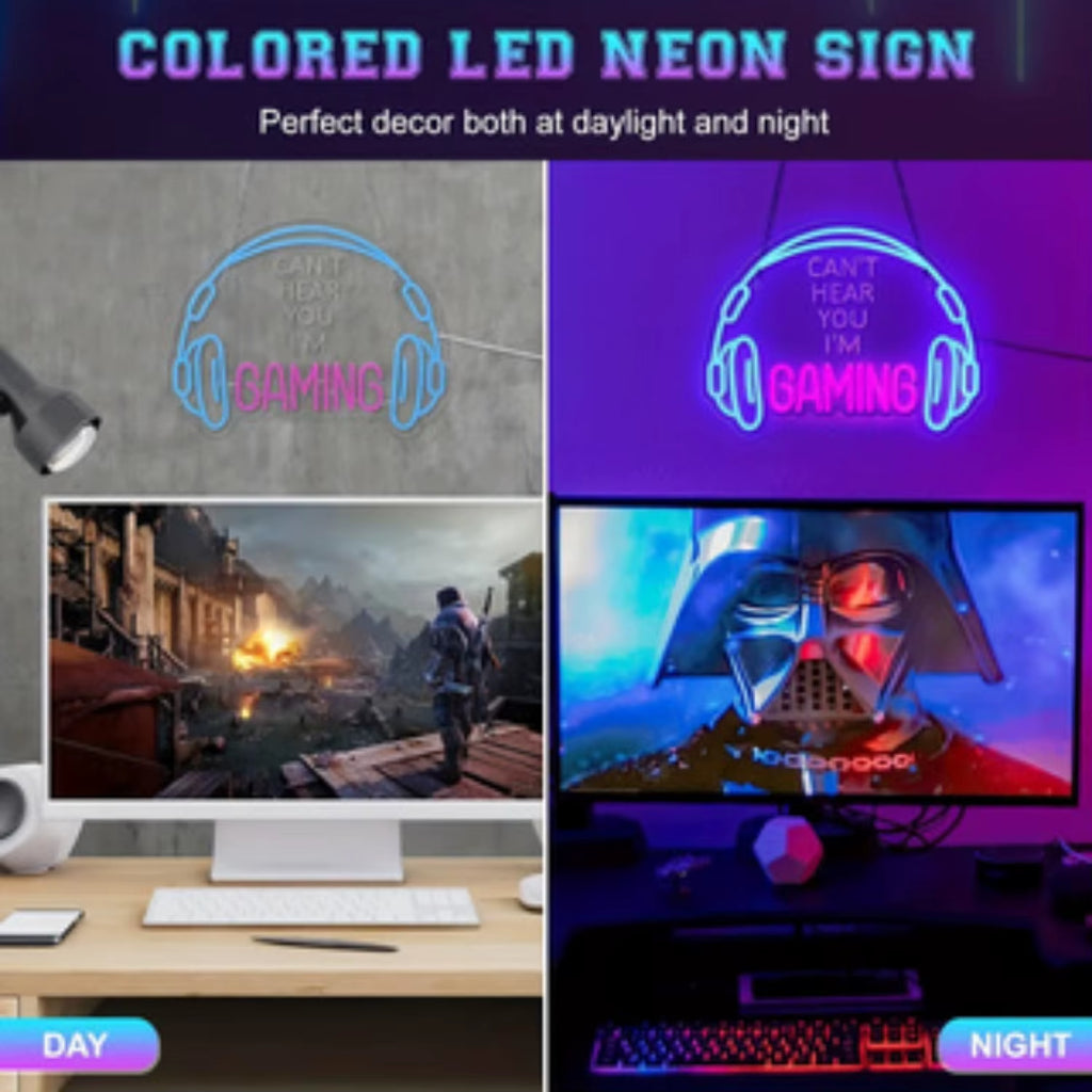  "Can't Hear You, I'm Gaming" Neon sign