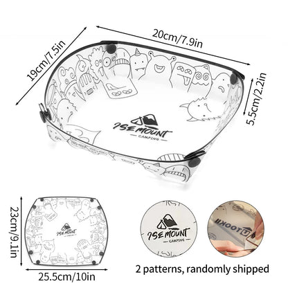 Versatile Outdoor Folding Tableware Set - Lightweight and Compact Camping Bowl, Plate, and Cup