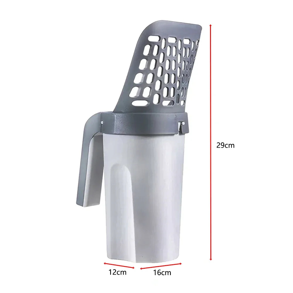 Premium Cat Litter Scoop with Convenient Refill Bags - Effortless Cleaning for Your Feline Friend's Litter Box