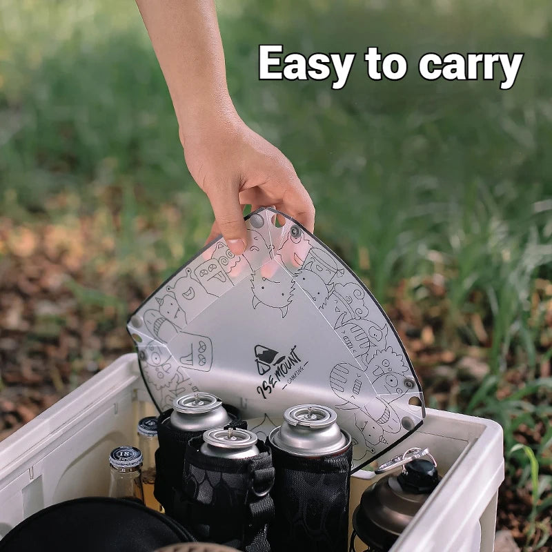 Versatile Outdoor Folding Tableware Set - Lightweight and Compact Camping Bowl, Plate, and Cup
