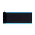 XXL RGB Mouse Pad with wireless charging phone rest