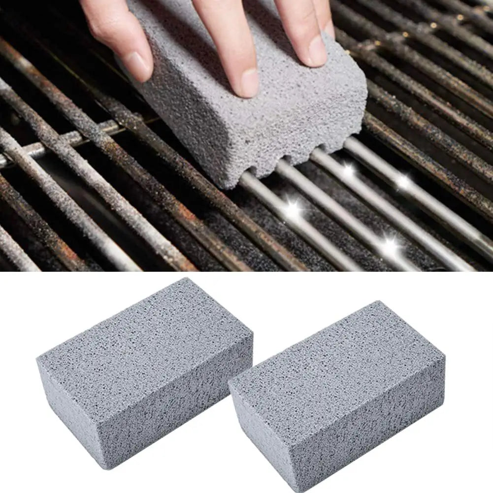 Premium BBQ Grill Cleaning Brush with Pumice Stone - Essential Tool for Outdoor Kitchen Maintenance