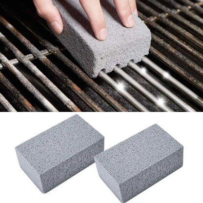 Premium BBQ Grill Cleaning Brush with Pumice Stone - Essential Tool for Outdoor Kitchen Maintenance