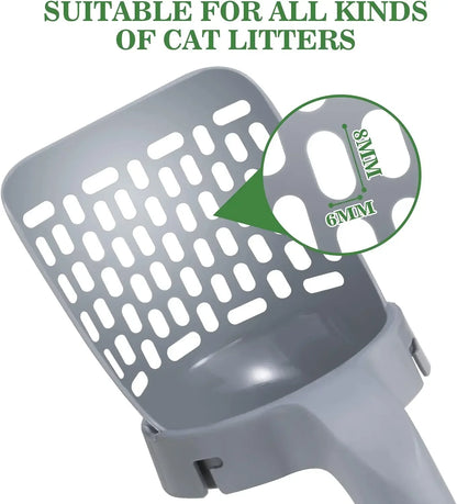Premium Cat Litter Scoop with Convenient Refill Bags - Effortless Cleaning for Your Feline Friend's Litter Box