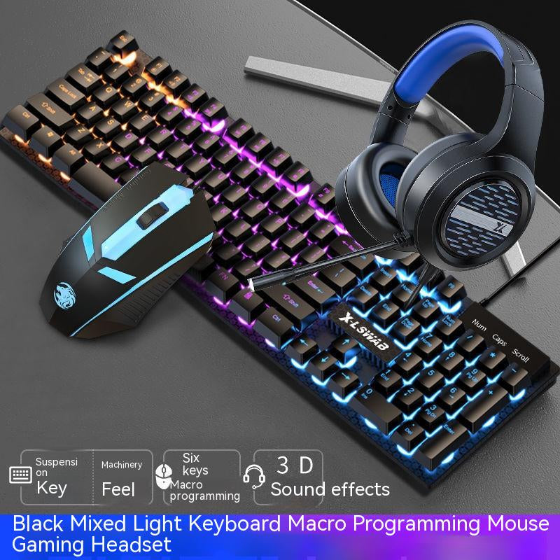 RGB Gaming Keyboard, Mouse & Headset Combo