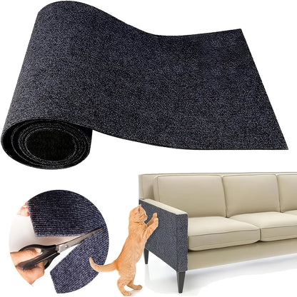 Premium Self-Adhesive Cat Scratching Pad - Durable Multifunctional Corner Protector for Furniture and Climbing Frames, Includes 10 Fixers for Enhanced Stability