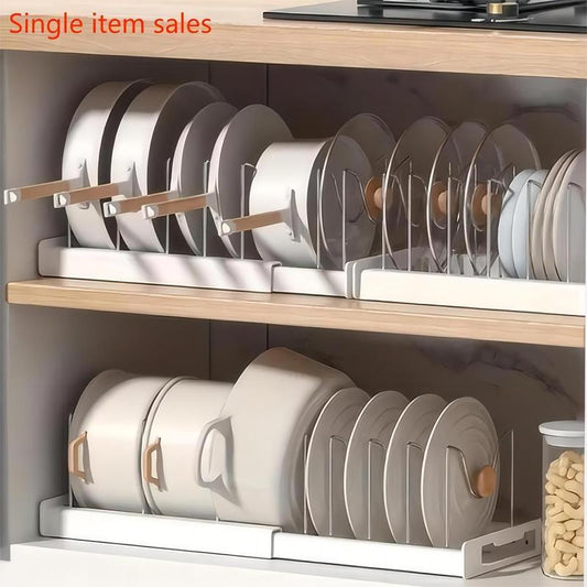 Kitchen Pot Storage Rack, Adjustable Kitchen Pot Lid Storage Rack, Summer Essentials Multifunctional Kitchen Storage Organizer, Farmhouse Summer for Gift, 2024 Kitchen Gadgets