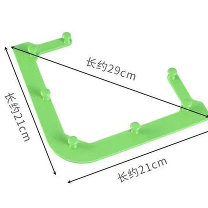 Efficient Triangle Hanging Net Drain for Kitchen Sink - Strainer Basket with 50 Disposable Nets