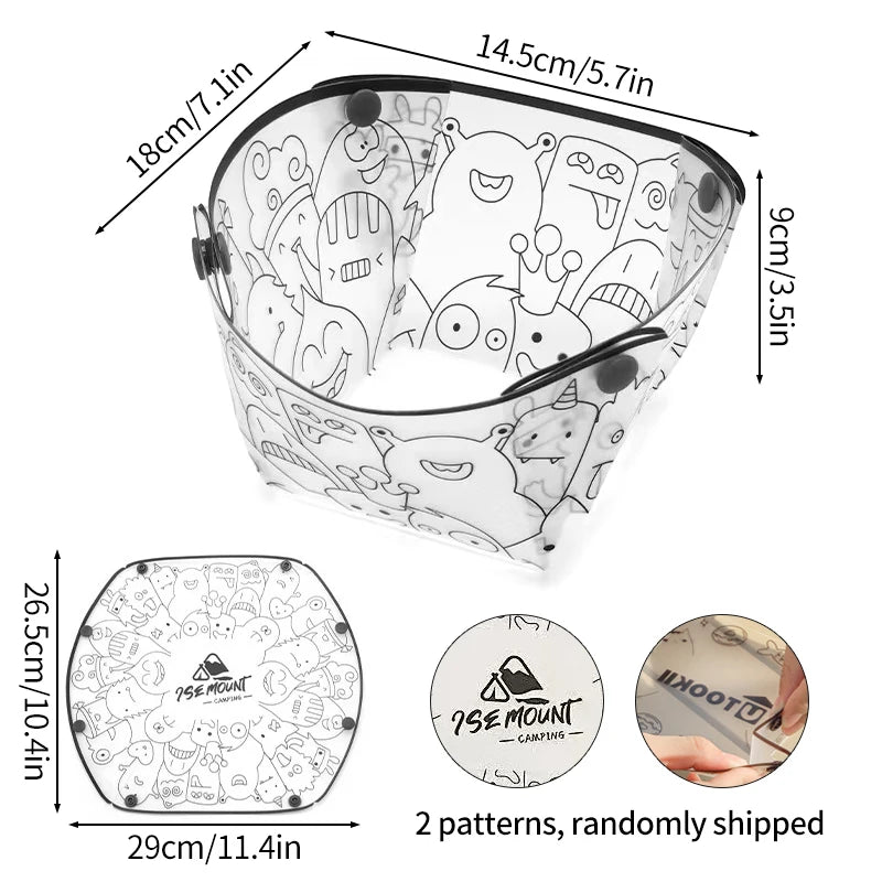 Versatile Outdoor Folding Tableware Set - Lightweight and Compact Camping Bowl, Plate, and Cup
