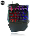 USB One-Handed Gaming Keyboard – 35-Key Mini Wired Keypad