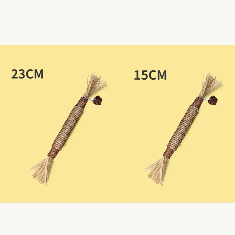 Cat Toys Cleaning Teeth Silvervine Chew Stick Pet Snacks Sticks Natural Stuff with Catnip for Kitten Catnip Teasing Chew Toys