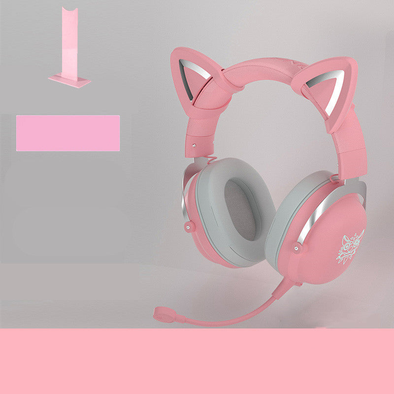 Cat Ear Gaming Headphones with Microphone