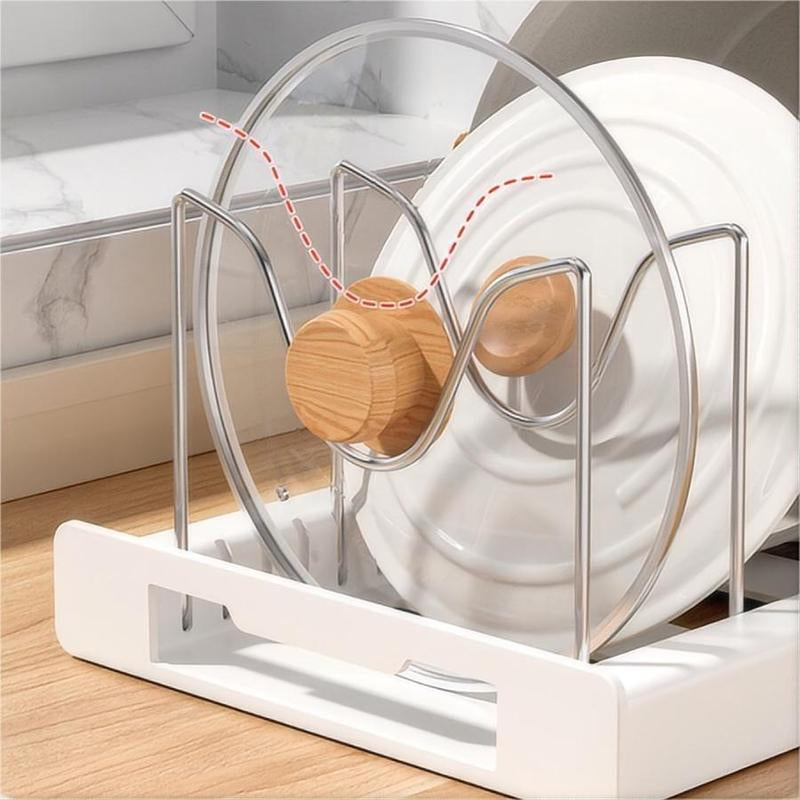 Kitchen Pot Storage Rack, Adjustable Kitchen Pot Lid Storage Rack, Summer Essentials Multifunctional Kitchen Storage Organizer, Farmhouse Summer for Gift, 2024 Kitchen Gadgets